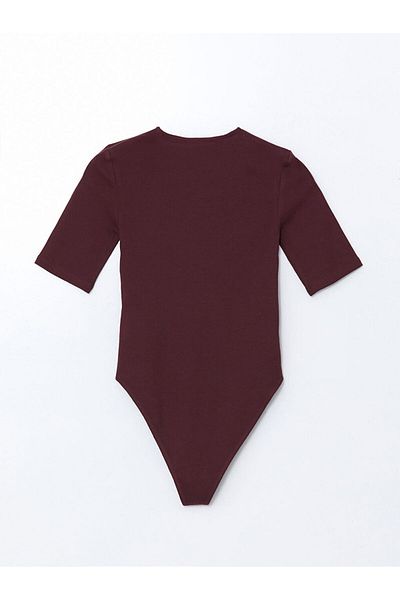 LC Waikiki Lcw Vision Plum Crew Neck Women's Bodysuit