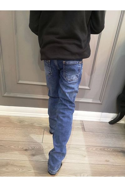 Booss Milano Boy's Denim Ice Blue Jeans 2024