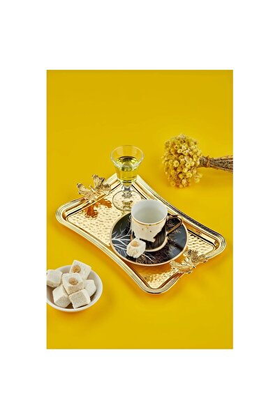 AKILLIELMA - SUNUM TEPSİSİ METAL DİKDÖRTGEN ALTIN CKR3173 9604
