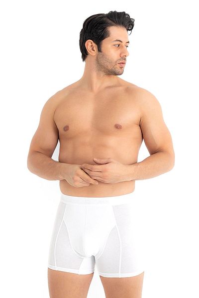 Jiber Ανδρικά Modal Cotton 3 τεμαχίων White Boxer 289