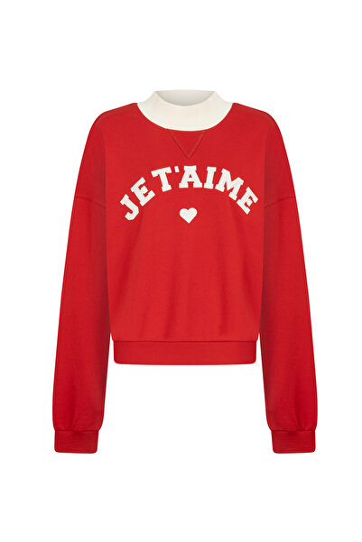 Nocturne Embroidered Comfortable Cut Sweatshirt