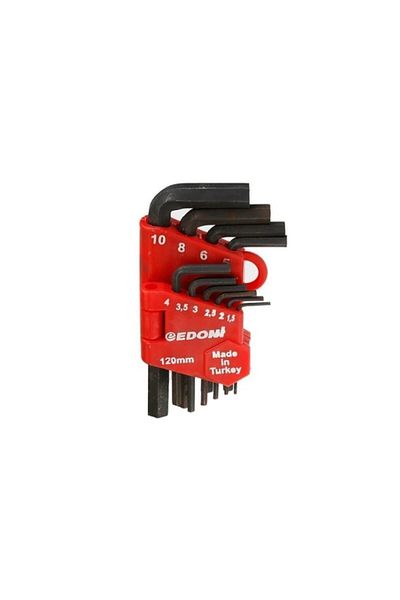 LiderGlobal Edoni 120 mm 10 Piece Allen Set Black