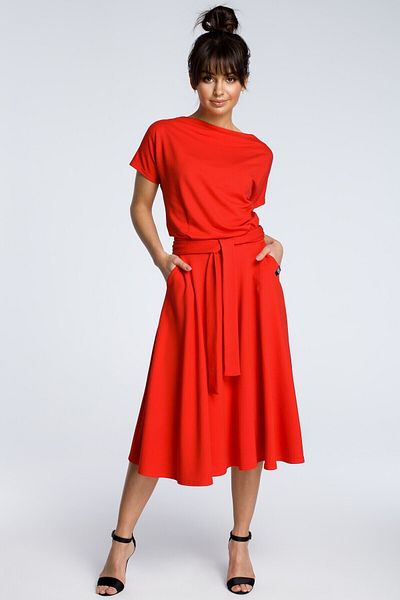BEWEAR Midi dress with a flared bottom