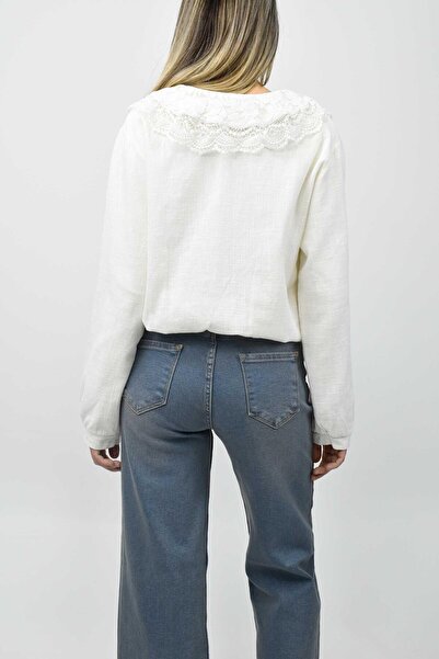 birizmoda Екрю Дентл Яка Кетен Бомбер Куртка