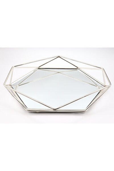 YENİCİ Prism Mirrored Presentation Tray Medium Size (35*31*7.5)