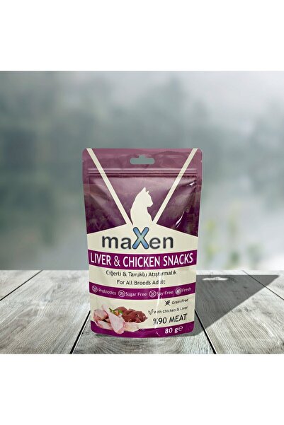 Ciğerli & Tavuklu Kedi Atıştırmalığı 80Gr