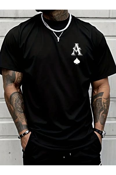 Machetta Plus Size Unisex a Printed Oversize T-Shirt
