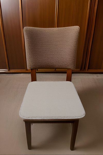 Myevilla وسادة كرسي ماي إيفيلا غير قابلة للانزلاق 6 قطع 40x40 كريمي