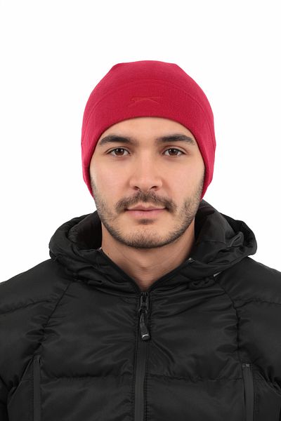 Slazenger Unisex Beret Red Classic - Std Bent Fleece