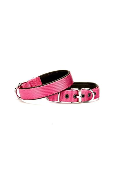 Angoravi Soft Woven Dog Collar 2.5 cm X 50 cm Purple