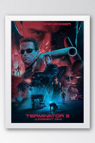 Saturn Πίνακας με πλαίσιο Terminator - Πίνακας αφίσας ταινίας Terminator
