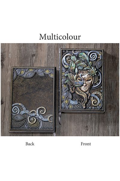 Choice A5 Multicolour Vintage Embossed Masquerade A5 Notebook Hardcover Pu Cover 100 Sheets/book Horizontal