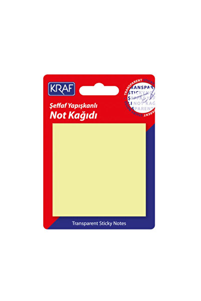 KRAF Hârtie de notițe YAPISKANLI 76X76 50 coli, galben deschis, pachet de 12