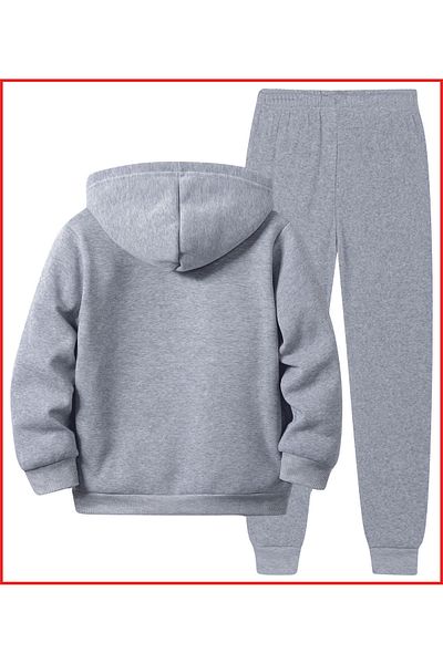 HOFFNUNG Νέα Γκρι Oversize Αθλητικά - Full Zip, Blank, Χωρίς λογότυπο