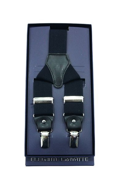 Elegante Cravatte Луксозни карирани тиранти в тъмносини цветове