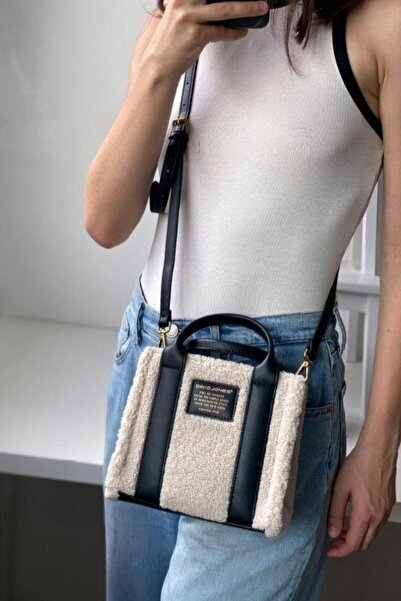 David Jones Cream Colored Women's Strap Handbag