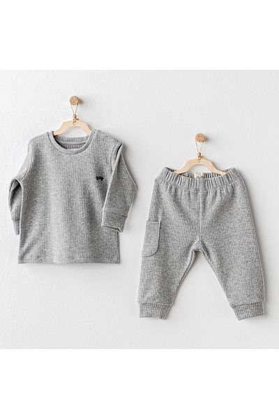 andywawa Ac25205 Basic - 2-Piece Gray Baby Set