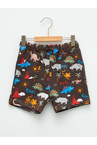 LC Waikiki Printed Baby Boy Shorts with Elastic Waist (S2)
