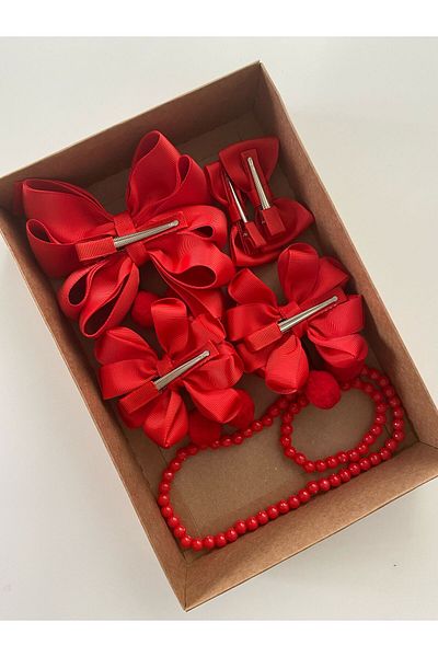 Stil Tasarım Toka Gift Red Cherry Buckle Set