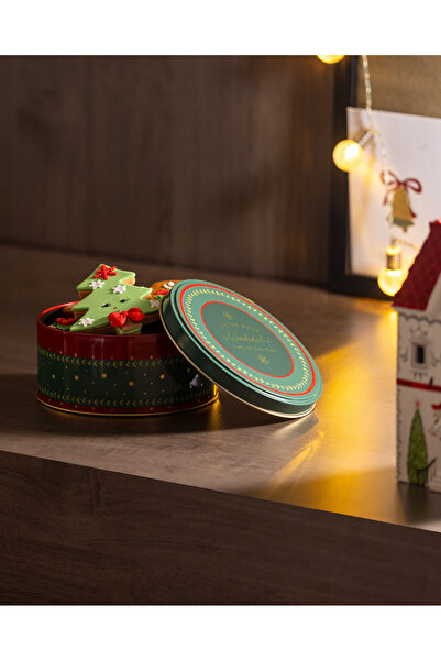 Madame Coco Linda Round Metal Box - Small Size - Green