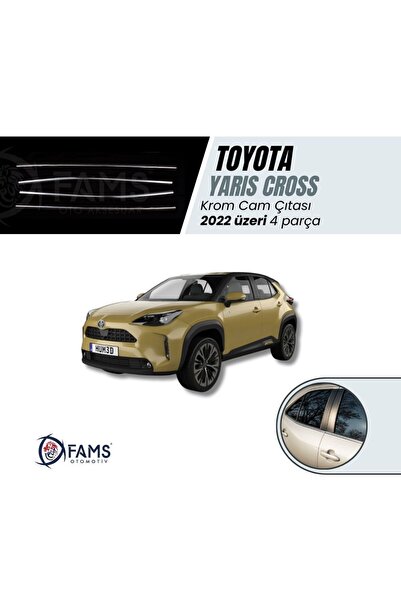 Leonacs Fams Otomotiv Toyota Yaris Cross Uyumlu 2022 üzeri Cam Çıtası 4 Parça...