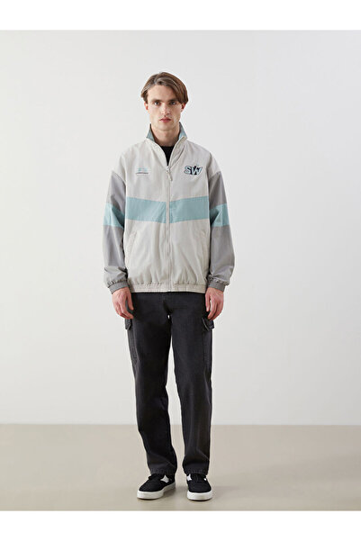 LC Waikiki XSIDE Gri Standart Kalıp Dik Yaka Erkek Mont