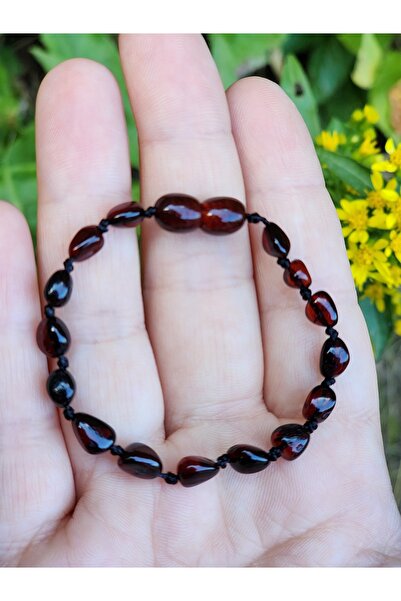 Kehribar Sarayı الباروك قطرة العنبر الكرز سوار الطفل