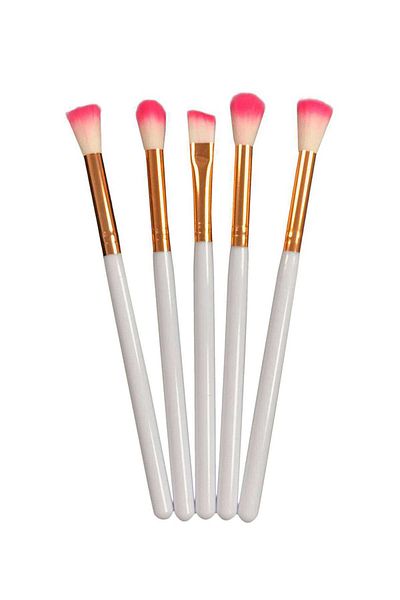 Angoravi Professional 5-Piece Makeup Brush Set White