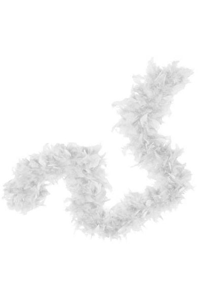 Mu Art White Color Fluffy Feathered Otriş Boa Decoration Feather 180 Cm