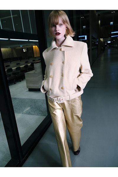 Nocturne Shirt Collar Padded Coat