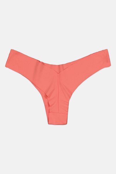 Triumph Women Plain Pull On Thong, Coral