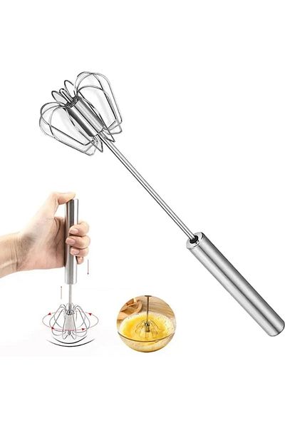 MyBru Semi-Automatic Hand Whisk with Stainless Steel Spring