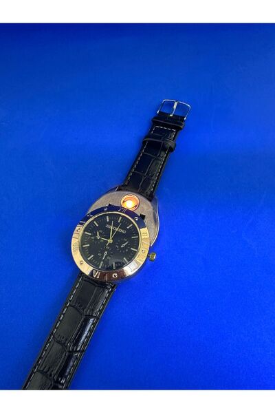 Arda-Han Ticaret Metal Kol Saati Usb Şarjlı Çakmak Hem Saat Hem Çakmak