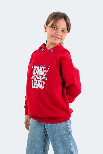 Slazenger Do In Унисекс Детски суичър Червен