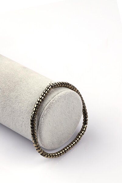 Alibaba Doğaltaş سوار من حجر الهيماتيت الطبيعي 2 × 4 مم قطع رونديل