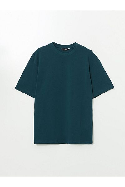 LC Waikiki Tricou pentru bărbați din bumbac pieptănat cu decolteu rotund de sezon nou - S52693Z8