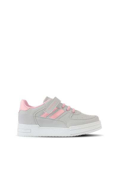 Slazenger Camp I Girls' Sneaker Shoes Gray / Pink