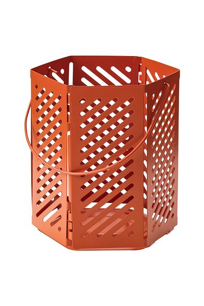 erorex Lantern for tealight, brown-orange, 12 cm