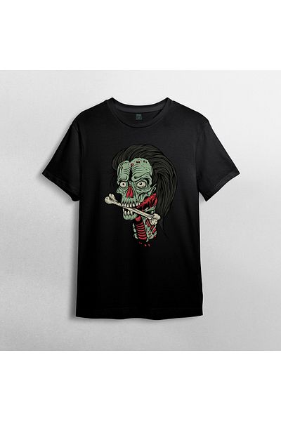 Pixxa Μπλουζάκι Walking Dead Zombie - 100% βαμβάκι, λαιμόκοψη, σχέδιο ζόμπι, μοντέλο 6