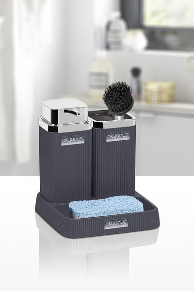 Okyanus Home Σετ νιπτήρα Stella Anthracite Chrome