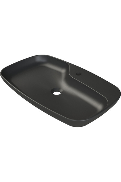 Turkuaz Mat Siyah Nova 70 cm Lavabo