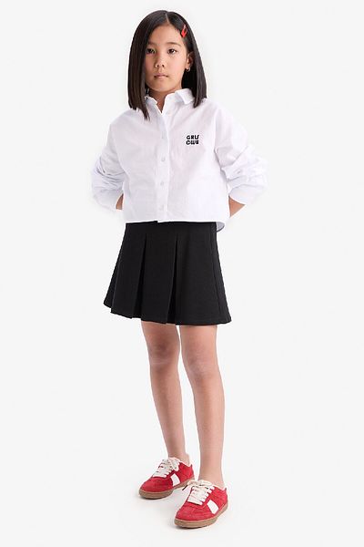 DeFacto Girls Basic Plain Pleated Skirt E2661A825Sm