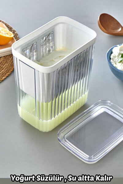 Comprox 2200ml Yoğurt Süzme Aparatı Evde Süzme Aparatı Peynir Yapmak Artık Kolay