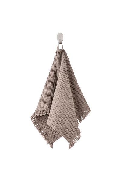 erorex Hand towel, light grey/brown, 40x70 cm