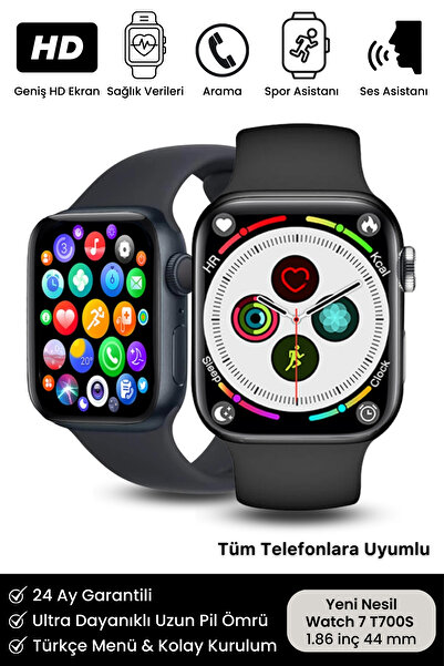 Noriyen Türkçe Menülü Ios Android Uyumlu Spor Ve Sağlık Sensörlü Bluetooth Aramalı Siyah Akıllı Saat