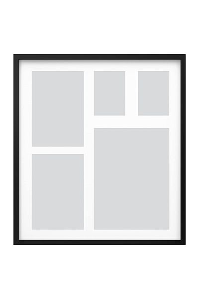 erorex Frame for 5 pictures, black, 64x71 cm