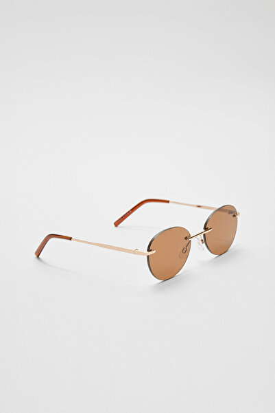 Stradivarius Oval metal sunglasses