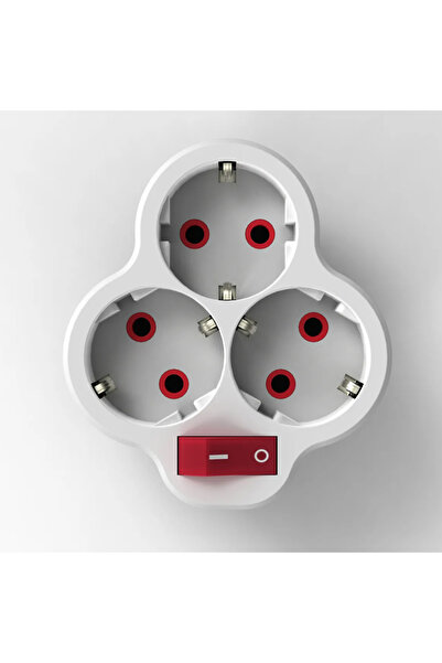 FETİH 3-Plug Socket with Switch Golyat 117-03P