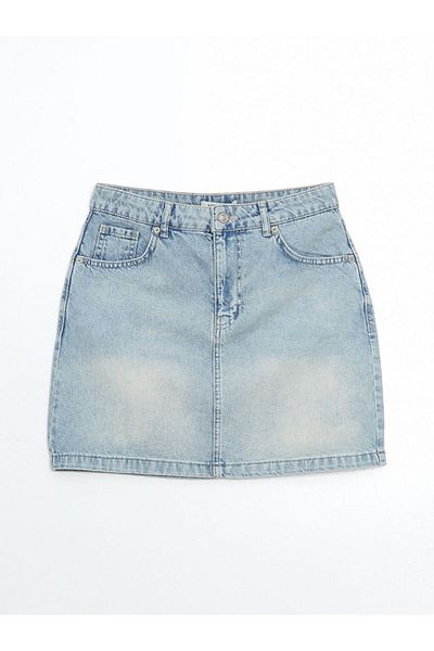 LC Waikiki Γυναικεία τζιν φούστα Standard Fit