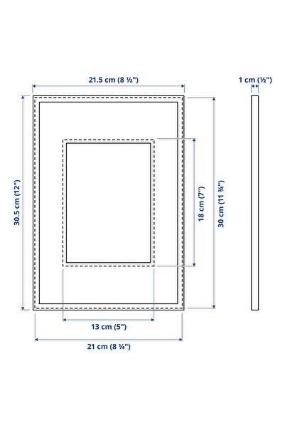 erorex Frame, gold-colour, 21x30 cm